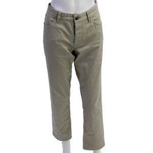 Theory Mens Chinos Beige Cotton Stretch Button Fly Size 31